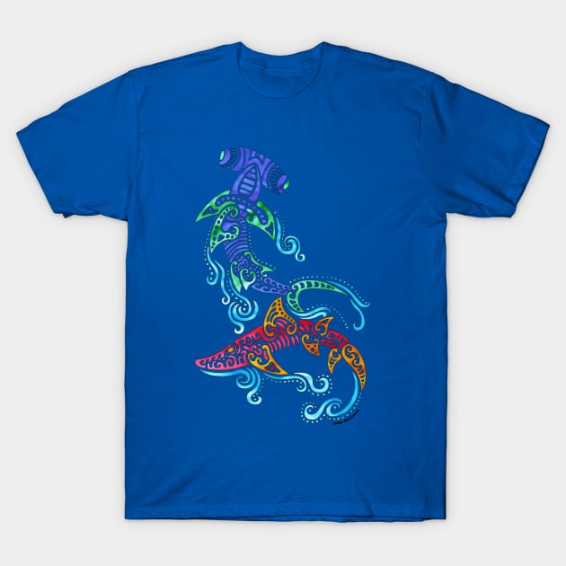 Shark Baroque T-Shirt by NocturnalSea